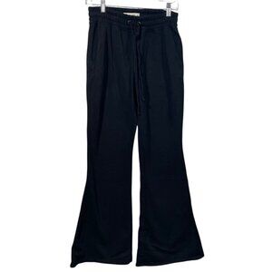Abercrombie & Fitch Soft A&F Collection Womens Black Flare Leg Sweatpants Size S